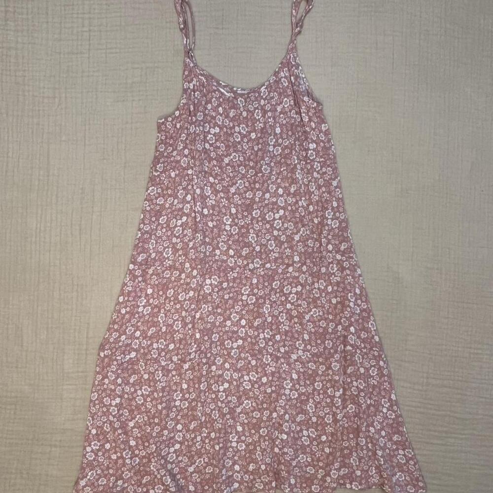Yam & Sea pink floral slip dress